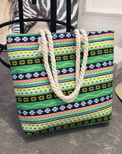 Casual Floral Large Shoulder Women Bag