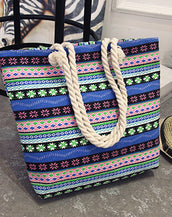 Casual Floral Large Shoulder Women Bag