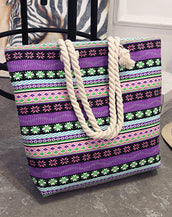 Casual Floral Large Shoulder Women Bag