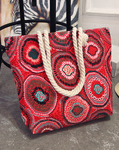 Casual Floral Large Shoulder Women Bag