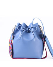Colorful Strap Bucket Bag for Women