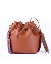 Colorful Strap Bucket Bag for Women