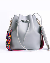 Colorful Strap Bucket Bag for Women