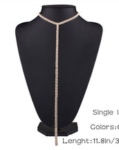 Rhinestone Double Choker Necklace for Women