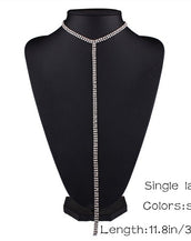 Rhinestone Double Choker Necklace for Women