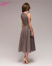 Thin Dot Printing Women Dress