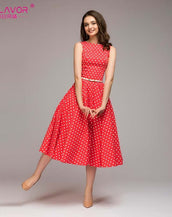 Thin Dot Printing Women Dress
