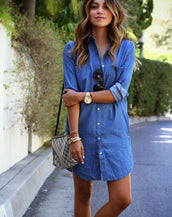 Denim Dresses Elegant Women Dress
