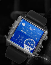 Rectangle Quartz Men  Wristwatches