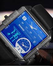 Rectangle Quartz Men  Wristwatches
