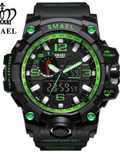 Dual Time Camouflage Military Men's Watch
