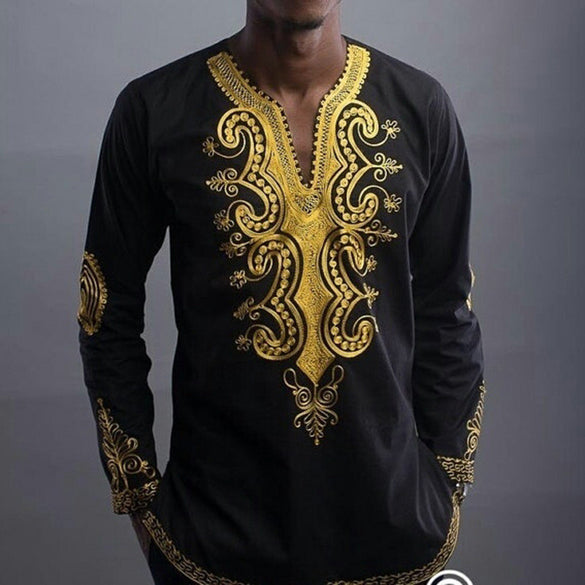 Dashiki African Ethnic Style Men's Shirts