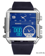 Rectangle Quartz Men  Wristwatches