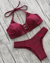 Print Halter Women Swimwears