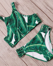 Print Halter Women Swimwears