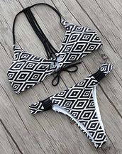 Print Halter Women Swimwears