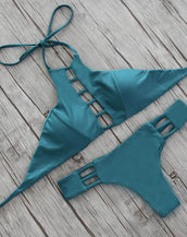 Print Halter Women Swimwears