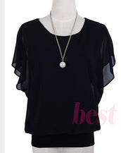 Chiffon Short Sleeves Shirt