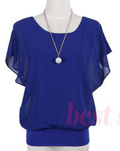 Chiffon Short Sleeves Shirt