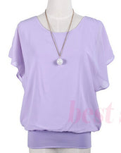 Chiffon Short Sleeves Shirt