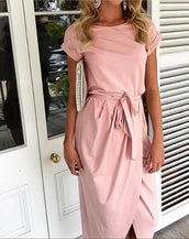 Asymmetrical Ankle-length Women Dress