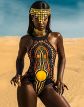 African Style Push Up Women Bikini