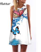 Floral Print Chiffon Women Dress