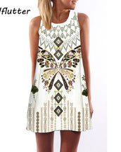 Floral Print Chiffon Women Dress