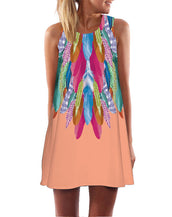 Floral Print Chiffon Women Dress