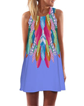 Floral Print Chiffon Women Dress