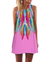Floral Print Chiffon Women Dress