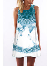Floral Print Chiffon Women Dress