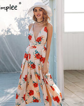 Backless High Waist Split Wide Leg Jumpsuit