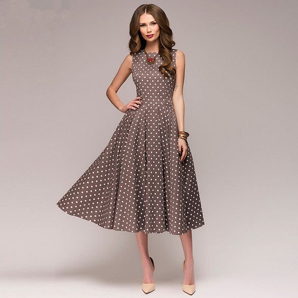 Midi Sleeveless Casual Dress