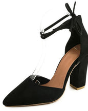 Thick Heels Ankle Lace Women Pumps
