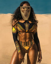 Tribal Print High Waist Women Bikini