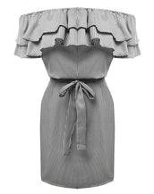 Striped Bandage Women Dress