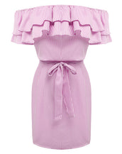 Striped Bandage Women Dress