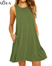 Sleeveless Short Casual Shift Dresses