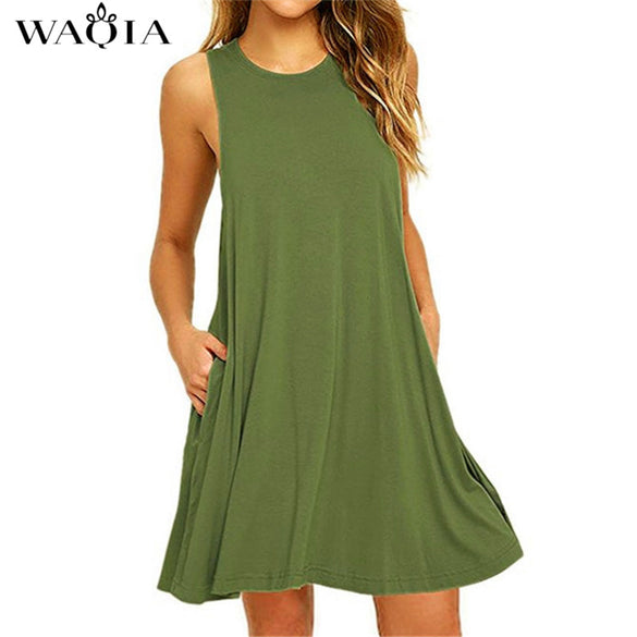 Sleeveless Short Casual Shift Dresses