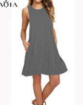Sleeveless Short Casual Shift Dresses