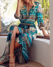 Bohemia Floral Print Women Dress