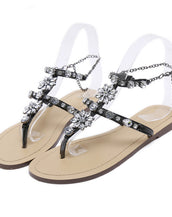 Rhinestones Chains  Women Sandals