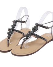 Rhinestones Chains  Women Sandals
