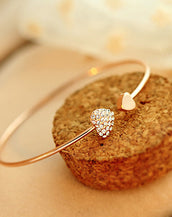 Crystal Double Heart Bracelet for Women