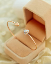Crystal Double Heart Bracelet for Women