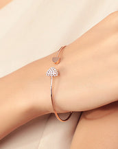 Crystal Double Heart Bracelet for Women