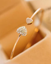 Crystal Double Heart Bracelet for Women