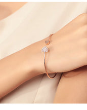 Crystal Double Heart Bracelet for Women