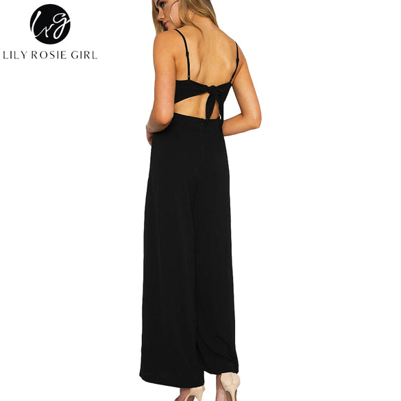 Long Backless Off Shoulder Jumpsuits